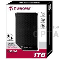 Жесткий диск HDD Transcend  1 TB  A3 Anti-Shock чёрный, 2.5", USB 3.0 Жесткий диск HDD Transcend  1 TB  A3 Anti-Shock чёрный, 2.5", USB 3.0