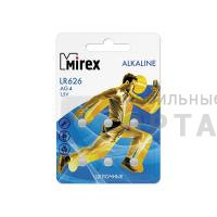 Элемент питания Mirex AG4 / LR626  1,5V  6 шт (6/216/648), ecopack