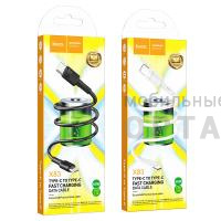 Кабель Type-C to Type-C HOCO X83 Victory, 1m, 3.0A, 60W, PD,  черный