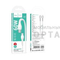 Кабель Type-C to Type-C HOCO X37 Cool power, 1m, 60W,  белый
