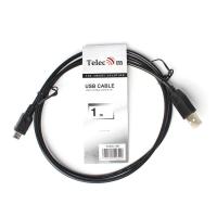 Кабель TELECOM USB2.0 - mini-B, чёрный, 1 м. (1/250)