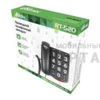 Стационарный телефон, RITMIX RT-520, чёрный (1/20)