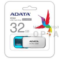Флешка USB 32 Гб A-Data  UV240  белый Флешка USB 32 Гб A-Data  UV240  белый