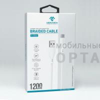 Кабель USB to Type-C плетеный Monarch NI-Series 1.2м, белый